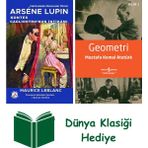 Bilge Karınca Yayınları Arsene Lupin - Kontes Cagliostro'nun Intikamı + Geometri + Dünya Klasiği Hediye - Hayır