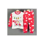 Bilge Trend Uyuyan Kardan Adam Baskılı Yeni Yıl Noel Yılbaşı Temalı Kız Erkek Çocuk Bebek Pijama Takımı