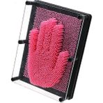 Bilger Klon El Modeli 3D Heykel Çerçeve Oyuncak Sihirli Iğneli Eğitici Hayal Geliştirici Pinart 20*15CM - Fuşya