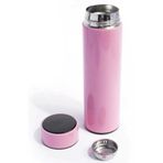 Bilger LED Sıcaklık Göstergeli Akıllı Vakumlu Yalıtımlı Termos 500ml, Pembe