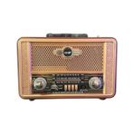 Bilger NS-8098Retro, Nostaljik, Ahşap Tasarım Bluetooth Hoparlörlü, Şarjlı, Taşınabilir Fm/am Destekli Radyo