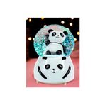 Bilger Sevimli Panda Renk Değiştiren Işıklı Müzikli Kar Taneli Orta Boy Kar Küresi
