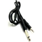 Bilgisayar Amfi Arasi Ses Aktarim Kablosu 3.5Mm + 6.3 Mm Amfi Ses