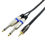 Bilgisayar-Amfi Kablosu 3.5 mm Stereo 2 x 6.3 mm Kablo 3 Metre