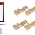 Bilgisayar Askı Kalem Ve Kağıt Tutturma Aparatı 8 Li Set 5x2x2cm