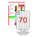 Bilgisayar Etiketi Tw-2070 40x20 Mm 100 Lü Lazer Etiket 1 Paket Tanex Davetiye Kargo Koli Kutu Etiketi