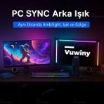 Bilgisayar Monitör Görüntüye Duyarlı Sync Neon Ambilight LED Aydınlatma (32" Inç) - RGB