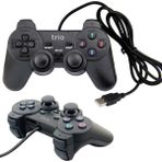 Bilgisayar Oyun Kolu Titreşimli Joypad Trio TR-900 - Siyah