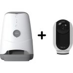 Bilicra Evcil Hayvan Seti 2 - Feed Me Akıllı Otomatik Pet Mama Kabı ve Irıs 360 Akıllı Kamera