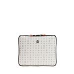 Bilik Deri Monogram Beyaz Unisex Laptop & Evrak Çantası TABLET-MN 12" (Beyaz)