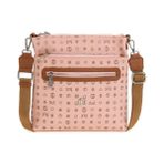 Bilik Deri MTŞ 269-MN Monogram Pembe/Taba Kadın Çapraz Askılı Çanta
