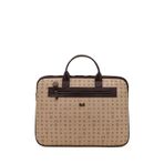 Bilik Deri RH09 BUSİNESS-MN Monogram Açık Vizon Kahve Unisex Laptop ve Evrak Çantası