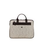 Bilik Deri RH09 BUSİNESS-MN Monogram Bej Kahve Unisex Laptop ve Evrak Çantası