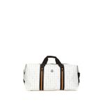 Bilik Deri RH25 DUFFLE-MN Monogram Beyaz Unisex Seyahat Çantası