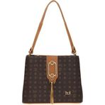 Bilik Deri RİV 232-MN Monogram Kahve Camel Kadın El Çantası