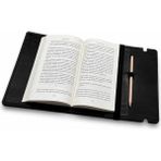 Bilikolik Hakiki Deri El Yapımı A5 Kitap, Defter ve Ajanda Kılıfı | Kişiye Özel Isim Yazılır | 100 Sayfa Defter Hediyeli | Siyah
