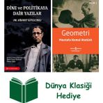 Bilim Ve Gelecek Kitaplığı Dine ve Politikaya Dair Yazılar + Geometri + Dünya Klasiği Hediye - Hayır