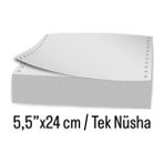 Bilir Tek Nüsha Baskısız Sürekli Form Kantar Fişi 5,5" x 24 cm 2000'li