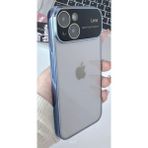 Bilişim Aksesuar Iphone 13 Kamera Korumalı Çerçeveli Silikon Telefon Kılıfı - Mavi