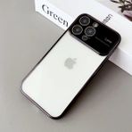 Bilişim Aksesuar Iphone 13 Pro Max Kamera Korumalı Çerçeveli Silikon Telefon Kılıfı - Siyah