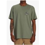 Billabong Haki Erkek Bisiklet Yaka Regular Fit Desenli T-Shirt
