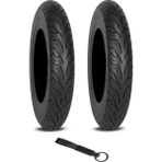 Billas 90/90-12 BL034 x 2 Adet Tvs Jüpiter Ön ve Arka Lastik Seti + Olgun Motor Anahtarlık