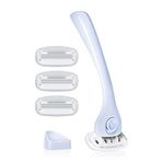 Billie Kadın Tıraş Bıçağı Seti - 1 Tıraş Makinesi + 4 Bıçak Yedeği + Manyetik Tutucu - Soğuk Mavi