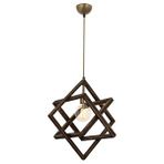 Billie Modern Avize E27 12w 30cm Ahşap Eskitme Avonni-av-1765-1e Kaplama
