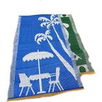 Bilmar Plastik Plaj Piknik Hasırı Kilim Seccade 70 x 155 cm x 2 Adet - 70 x 150 cm - Çok Renkli