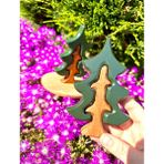 Bilmiş Çocuk Waldorf Ahşap Çam Ağacı Puzzle (2 Parça)