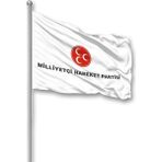 Bilsan Bayrak Mhp Parti Bayrağı 70X105 cm Raşel Kumaş