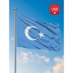 Bilsan Doğu Türkistan Ülke Bayrağı 150 x 225 cm - Raşel Kumaş