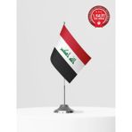 Bilsan Irak Tekli Masa Bayrağı Set - Saten Kumaş
