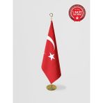 Bilsan Türk Makam Bayrağı - Saçaksız Gold Set