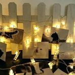 Bilsev Pazarlama 20'li Led Işıklı Fotoğraf Mandalları