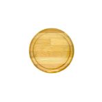 BİLWOOD Ahşap Yuvarlak Sunumluk Tepsi & Supla ahşap 26 cm