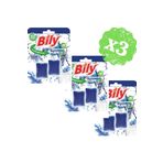 Bily 3'lü Wc Klozet Rezervuar Blok 2x50 G (MAVİ SU)