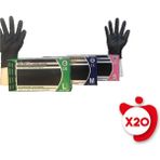 Bimel Pudrasız Nitril Eldiven L Beden Siyah 100'LÜ 20 Paket