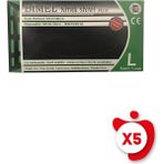 Bimel Pudrasız Nitril Plus Eldiven L Beden Siyah 100'lü 5 Paket