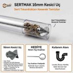 BİMEX Kanal Açma Makinesi Spiral Ucu Honi 16_ mm – Profesyonel Kılavuz Yay – Gider ve Kanalizasyon Açma. - KESİCİ