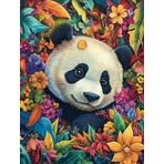 Bimkole DIY 5D Diamond Painting Aksesuarı Panda, Boyama Kiti Tam Yuvarlak Matkap Sayılarla Boyama Boyama Boyama Nakış Kanaviçe Elmas Dekorasyon 30x40 cm gn1426