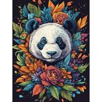 Bimkole DIY 5D Diamond Painting Aksesuarı Panda, Boyama Kiti Tam Yuvarlak Matkap Sayılarla Boyama Boyama Boyama Nakış Kanaviçe Elmas Dekorasyon 30x40 cm gn1428
