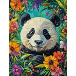Bimkole DIY 5D Diamond Painting Aksesuarı Panda, Boyama Kiti Tam Yuvarlak Matkap Sayılarla Boyama Boyama Boyama Nakış Kanaviçe Elmas Dekorasyon 30x40 cm gn1526