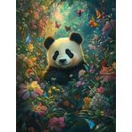 Bimkole DIY 5D Diamond Painting Aksesuarı Panda, Boyama Kiti Tam Yuvarlak Matkap Sayılarla Boyama Boyama Boyama Nakış Kanaviçe Elmas Dekorasyon 30x40 cm gn1536