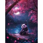 Bimkole DIY 5D Diamond Painting Aksesuarı Panda, Boyama Kiti Tam Yuvarlak Matkap Sayılarla Boyama Boyama Boyama Nakış Kanaviçe Elmas Dekorasyon 30x40 cm gn1587