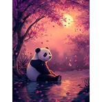 Bimkole DIY 5D Diamond Painting Aksesuarı Panda, Boyama Kiti Tam Yuvarlak Matkap Sayılarla Boyama Boyama Boyama Nakış Kanaviçe Elmas Dekorasyon 30x40 cm gn1595