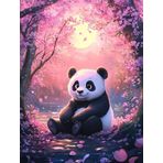 Bimkole DIY 5D Diamond Painting Aksesuarı Panda, Boyama Kiti Tam Yuvarlak Matkap Sayılarla Boyama Boyama Boyama Nakış Kanaviçe Elmas Dekorasyon 30x40 cm gn1602