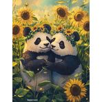 Bimkole DIY 5D Diamond Painting Aksesuarı Panda, Boyama Kiti Tam Yuvarlak Matkap Sayılarla Boyama Boyama Boyama Nakış Kanaviçe Elmas Dekorasyon 30x40 cm gn1622