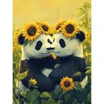 Bimkole DIY 5D Diamond Painting Aksesuarı Panda, Boyama Kiti Tam Yuvarlak Matkap Sayılarla Boyama Boyama Boyama Nakış Kanaviçe Elmas Dekorasyon 30x40 cm gn1625