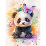 Bimkole DIY 5D Diamond Painting Aksesuarı Panda, Boyama Kiti Tam Yuvarlak Matkap Sayılarla Boyama Boyama Boyama Nakış Kanaviçe Elmas Dekorasyon 30x40 cm gn1656